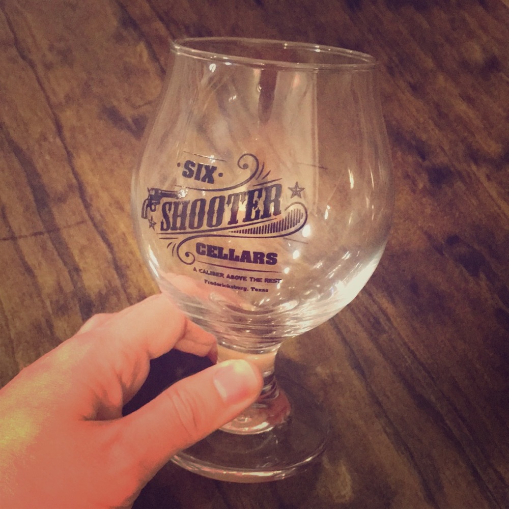 Six Shooter Cellars Wine Glass